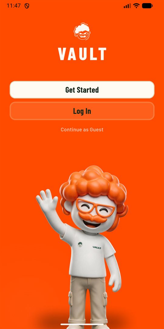 Welcome screen